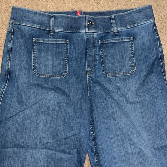 Spanx SPANXshape‎ EveryWear Cropped Wide Leg Pull-On Jeans Patch Pocket 3X (26) - Picture 5 of 10